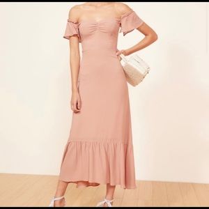 Reformation Butterfly Dress Blush
